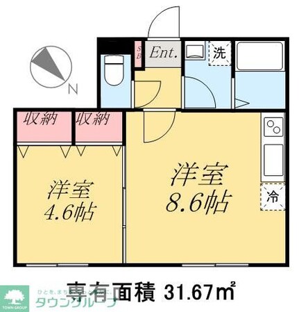 ハイスタンダード堀切の物件間取画像